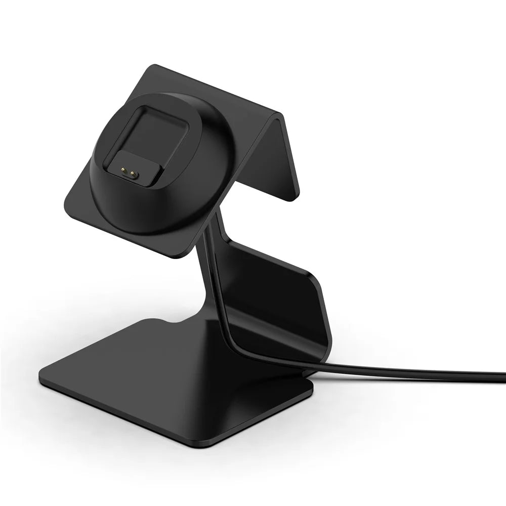For Xiaomi Smart Band 8 Watch Charger Holder Metal Smart Watch Charger Stand (Without Charger) - Black - 1