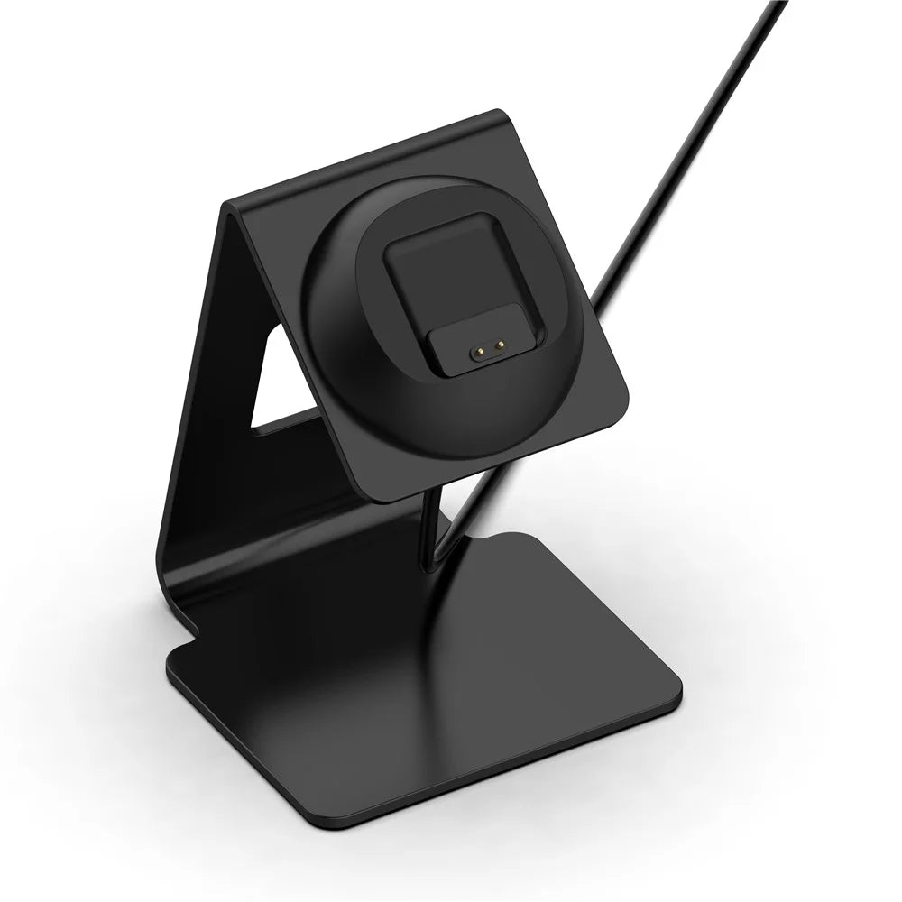 For Xiaomi Smart Band 8 Watch Charger Holder Metal Smart Watch Charger Stand (Without Charger) - Black - 4