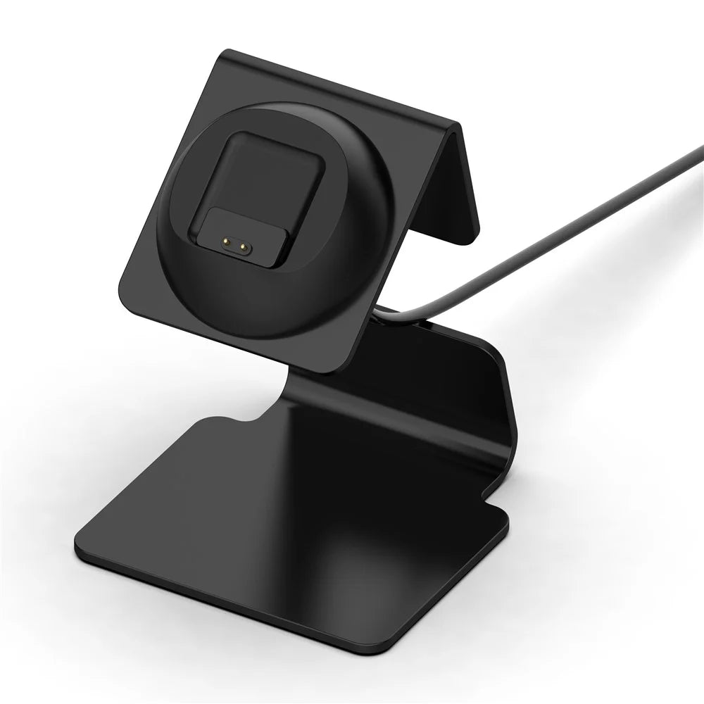 For Xiaomi Smart Band 8 Watch Charger Holder Metal Smart Watch Charger Stand (Without Charger) - Black - 5