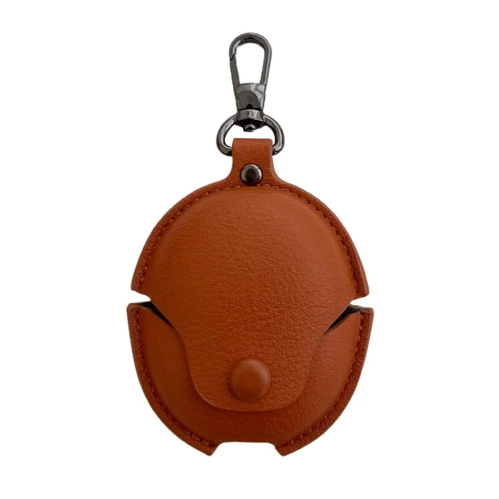 For HUAWEI FreeBuds 5 Business PU Leather Anti-drop Case Bluetooth-compatible Earphone Protective Cover - Brown - 1