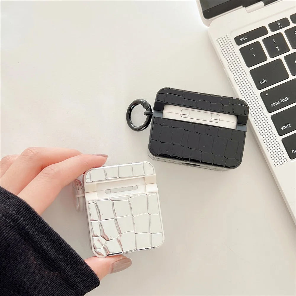 TPU Case for Apple AirPods with Charging Case (2016) / (2019) / AirPods with Wireless Charging Case (2019) Gem Docor Earphone Cover - Silver - 7