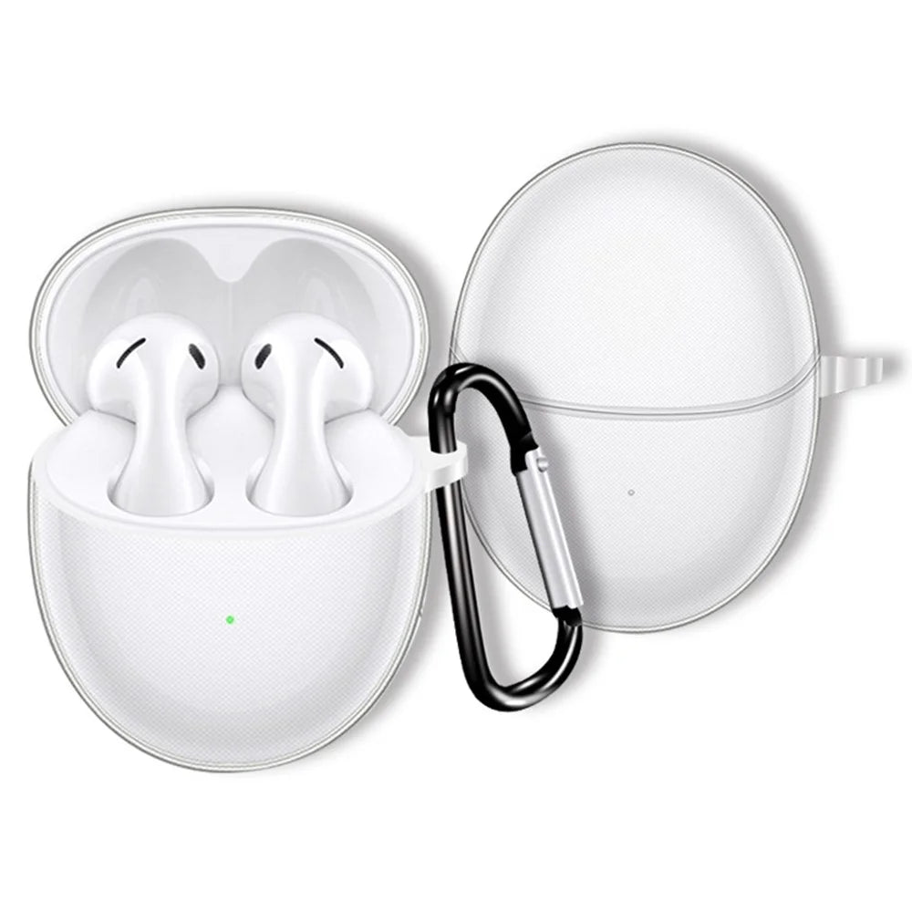 For Huawei FreeBuds 5 Flexible TPU Protection Case Clear TWS Earphone Protector Cover - 1