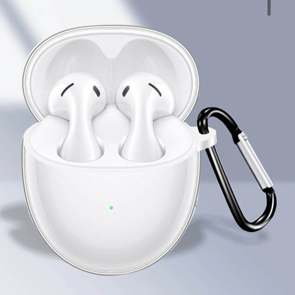 For Huawei FreeBuds 5 Flexible TPU Protection Case Clear TWS Earphone Protector Cover - 4