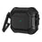 For AirPods 3 Earphone Protective Cover TPU+PC Carbon Fiber Texture Shockproof Case with Carabiner - Black - 1