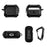 For AirPods 3 Earphone Protective Cover TPU+PC Carbon Fiber Texture Shockproof Case with Carabiner - Black - 6