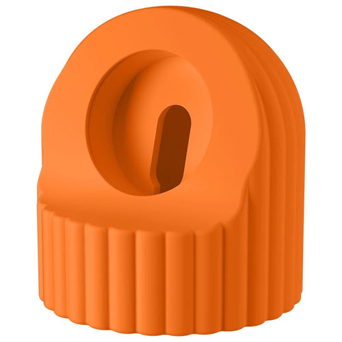 Charger Stand for Apple Watch Wave Texture Silicone Dock Holder Desk Stand Charging Station Dock Holder - Orange - 1