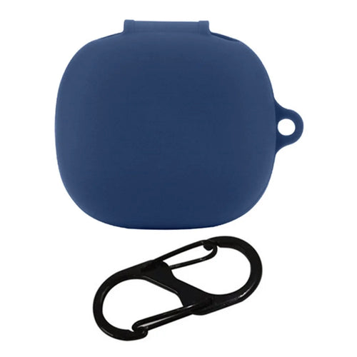 For Anker Soundcore R50i / P20i Anti-scratch Protective Sleeve Bluetooth-compatible Earphone Silicone Case with Buckle - Dark Blue - 1