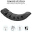 AHASTYLE PT125 5 Slots Cable Organizer Silicone Charger Cord Winder Desktop Management Clip - Black - 5