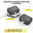 AHASTYLE PT115-PRO For AirPods Pro 2 Silicone Drop-proof Cover Split Type Bluetooth-compatible Earphone Protective Case - Black - 2