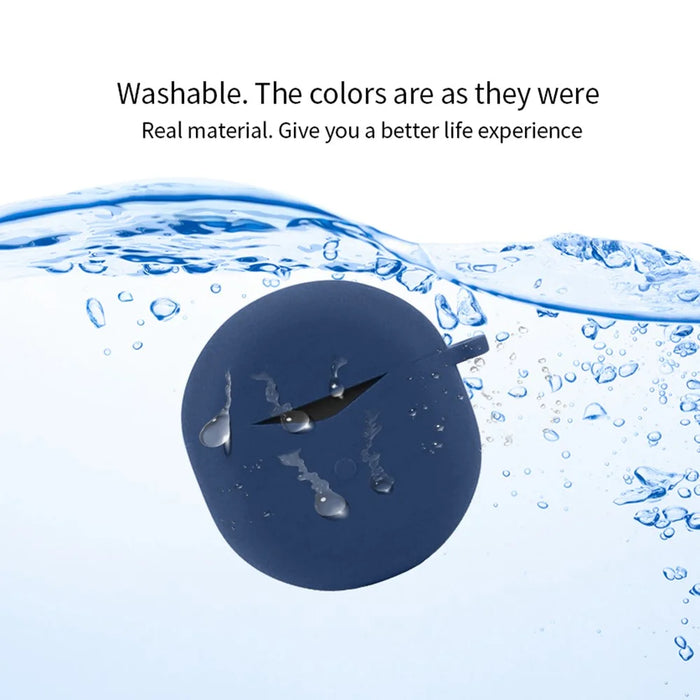 For SoundPEATS Air4 Bluetooth-compatible Earphone Silicone Case Dust-proof Protective Sleeve with Buckle - Dark Blue - 5
