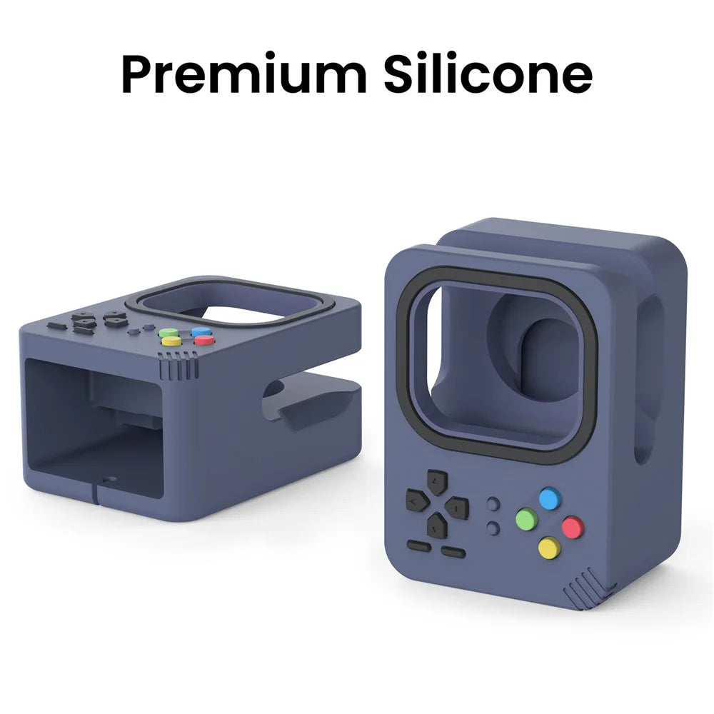 AHASTYLE DD-05 Charging Stand Compatible with Apple Watch Silicone Charging Holder Dock Station - Blue - 3