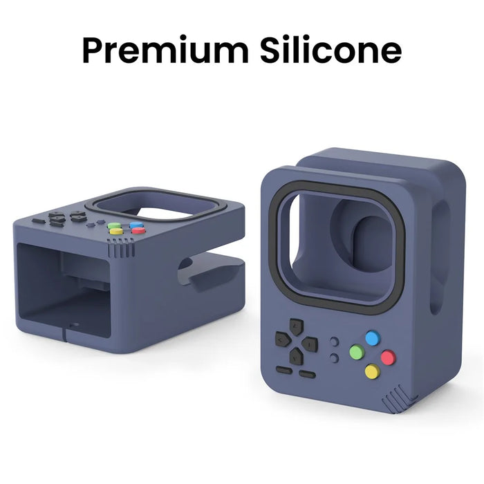 AHASTYLE DD-05 Charging Stand Compatible with Apple Watch Silicone Charging Holder Dock Station - Blue - 3