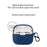 For JBL Tune Buds Earphone Silicone Case Anti-scratch Earbud Protective Cover with Buckle - Dark Blue - 4