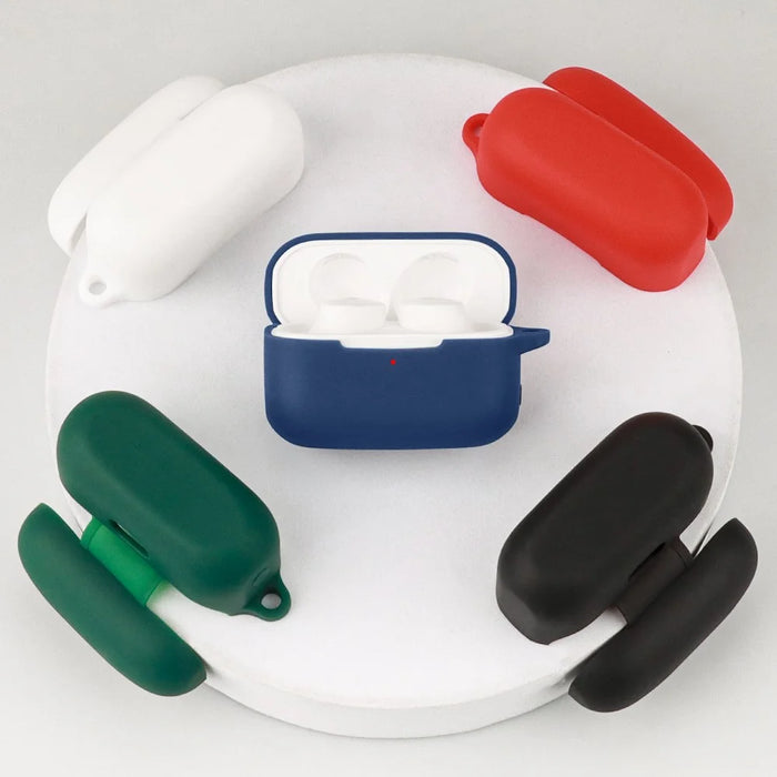 For EDIFIER TWS1 ANC Bluetooth-compatible Earphone Silicone Case Anti-drop Earbud Cover with Buckle - Dark Blue - 7