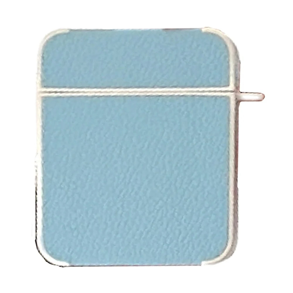 For Apple AirPods with Charging Case (2016)  /  (2019)  /  AirPods with Wireless Charging Case (2019) PU Leather TPU Case - Blue - 1