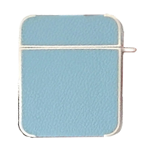 For Apple AirPods with Charging Case (2016)  /  (2019)  /  AirPods with Wireless Charging Case (2019) PU Leather TPU Case - Blue - 1