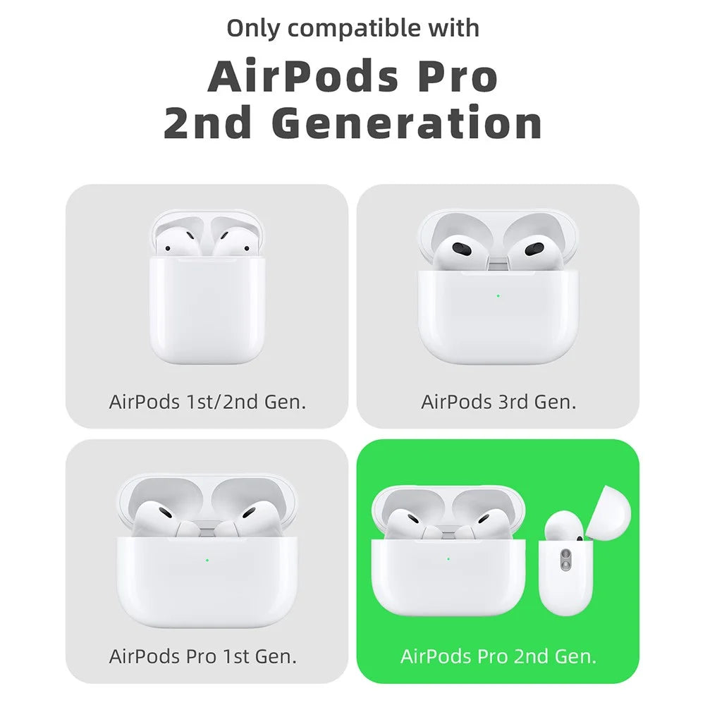 For Apple AirPods Pro / AirPods Pro 2 Silicone Case Cat Game Console Design Earphone Cover with Lanyard - Light Pink - 2