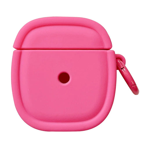 For Apple AirPods with Charging Case (2016)(2019) / AirPods with Wireless Charging Case (2019) Earphone Cover Oval Anti-drop Silicone Case - Rose - 1
