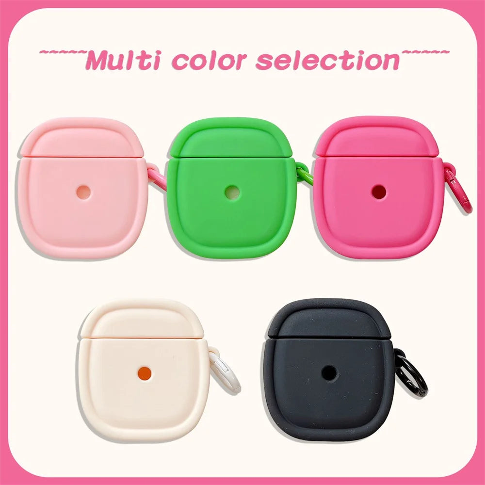 For Apple AirPods with Charging Case (2016)(2019) / AirPods with Wireless Charging Case (2019) Earphone Cover Oval Anti-drop Silicone Case - Rose - 4