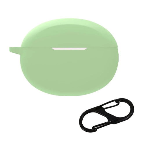 Bluetooth-compatible Earphone Silicone Case for OPPO Enco X2 , Anti-scratch Earbud Cover with Buckle - Matcha Green - 1