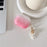TPU Earphone Case for Apple AirPods 3 , Gradient Shell Grain Protective Carrying Cover with Shell Shape Pendant - Pink - 2