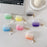 TPU Earphone Case for Apple AirPods 3 , Gradient Shell Grain Protective Carrying Cover with Shell Shape Pendant - Pink - 6
