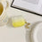 For Apple AirPods 3 Full Protective Cover Gradient Shell Grain Earphone Square TPU Case with Shell Shape Pendant - Yellow - 2