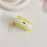 For Apple AirPods 3 Full Protective Cover Gradient Shell Grain Earphone Square TPU Case with Shell Shape Pendant - Yellow - 4