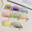 For Apple AirPods 3 Full Protective Cover Gradient Shell Grain Earphone Square TPU Case with Shell Shape Pendant - Yellow - 5