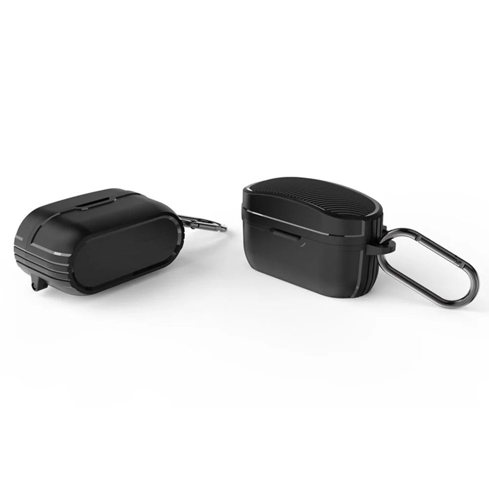 TPU Earphone Case for Sony WF-1000XM4 , Anti-scratch Bluetooth-compatible Earbud Protective Cover - Black - 2
