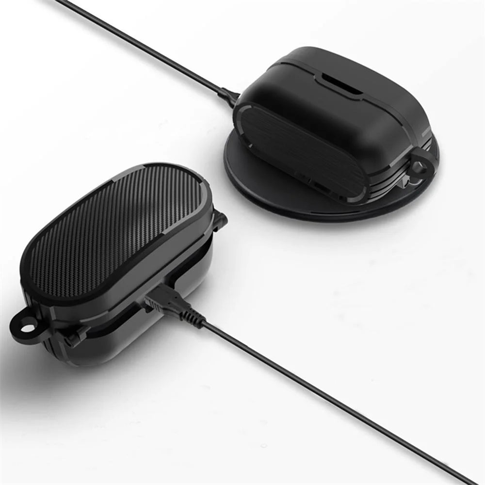 TPU Earphone Case for Sony WF-1000XM4 , Anti-scratch Bluetooth-compatible Earbud Protective Cover - Black - 3