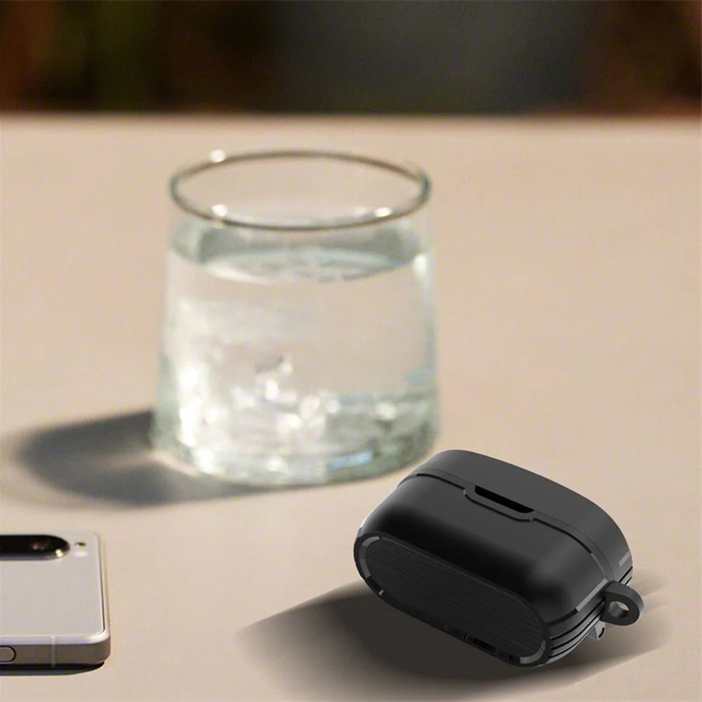 TPU Earphone Case for Sony WF-1000XM4 , Anti-scratch Bluetooth-compatible Earbud Protective Cover - Black - 5
