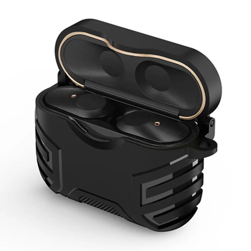 For Sony WF-1000XM3 Bluetooth-compatible Earphone Protective Case Drop-proof Earbud TPU Cover - Black - 1
