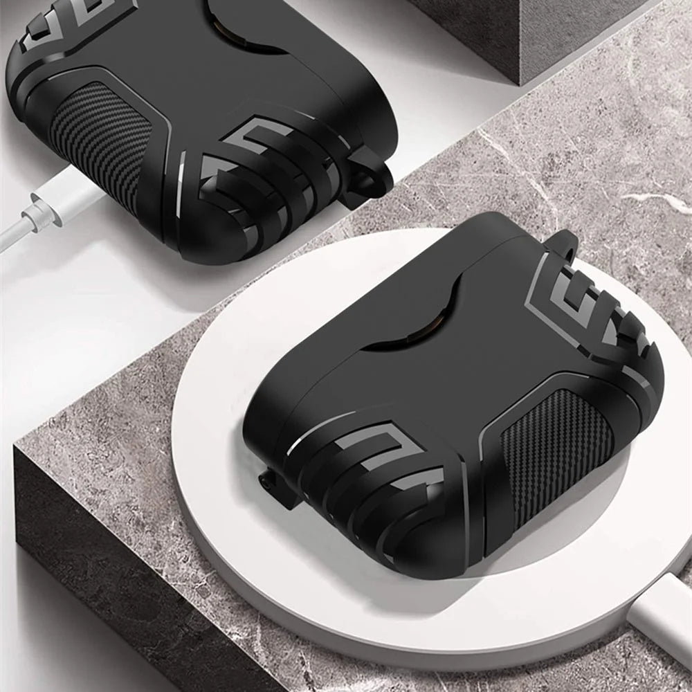 For Sony WF-1000XM3 Bluetooth-compatible Earphone Protective Case Drop-proof Earbud TPU Cover - Black - 4
