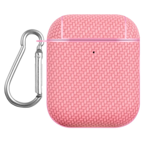 Earphone Case for Apple AirPods with Charging Case (2016) / (2019) / AirPods with Wireless Charging Case (2019) Leather Coated PC Cover - Pink - 1