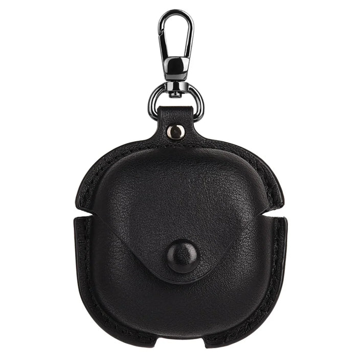 Earphone Case For Samsung Galaxy Buds Pro / Buds Live / Buds Pro 2 PU Leather + PC Earbud Cover with Key Holder - Black - 1