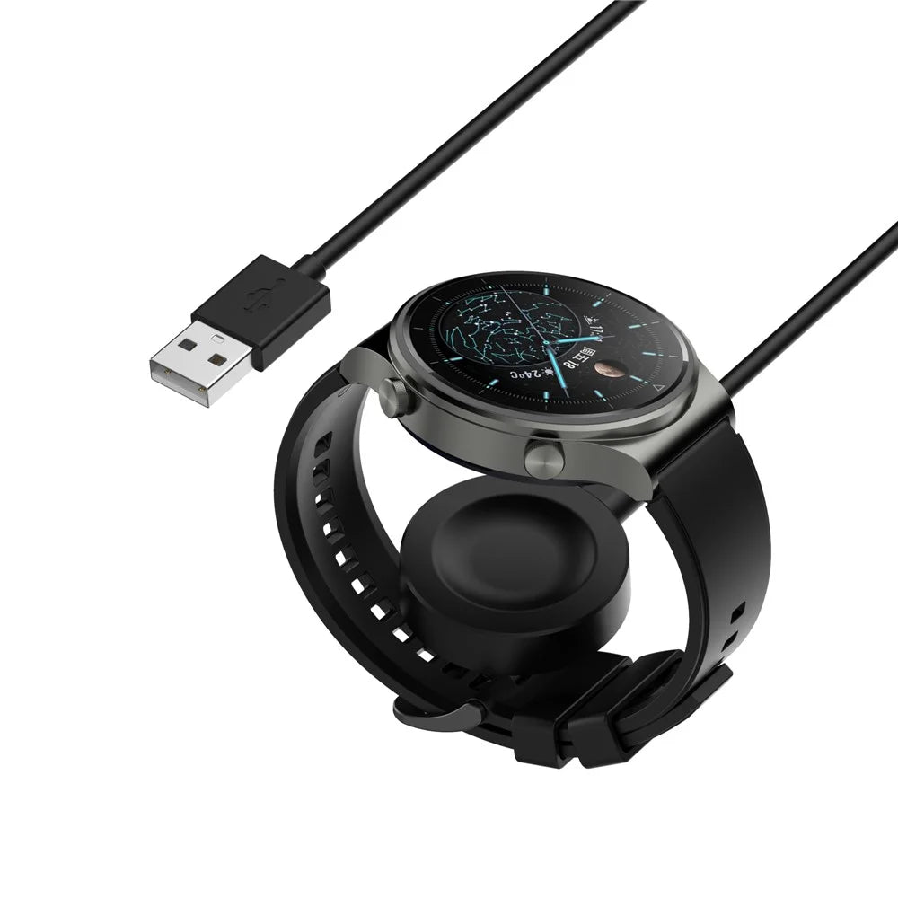 For Huawei Watch 4 / Watch 4 Pro Magnetic Absorption Charging Dock Watch Charger with 1m Detachable USB Cable - 3