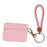 Shockproof Cover for Apple AirPods 3 Litchi Texture PU+TPU Bluetooth-compatible Headset Case with Strap - Pink - 1