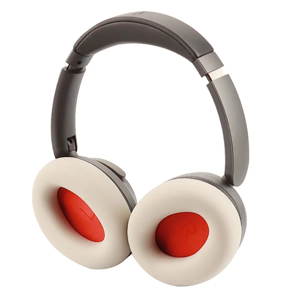 1 Pair For 1MORE Sonoflow Wireless Bluetooth-compatible Headphone Earpad Silicone Protective Case - Beige - 3