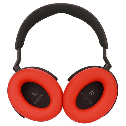 1 Pair For Sennheiser MOMENTUM 4 Wireless Bluetooth-compatible Headphone Earpad Silicone Protective Case - Red - 2