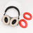 1 Pair For Sennheiser MOMENTUM 4 Wireless Bluetooth-compatible Headphone Earpad Silicone Protective Case - Red - 5