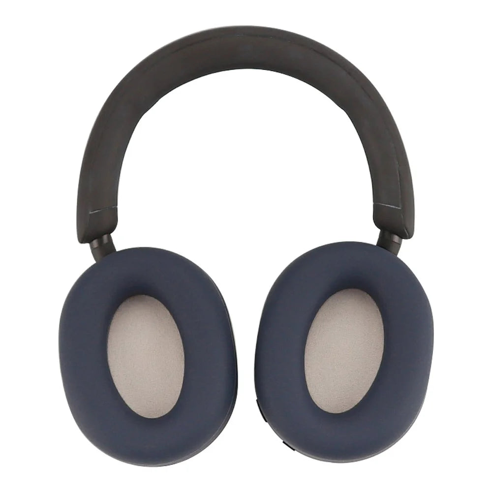 1 Pair for Sony WH-1000XM5 Headphone Silicone Ear Cap Earpad Protective Cover - Dark Blue - 1
