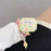 For Apple AirPods 3 Flower Pattern IMD Earphone TPU Case Protective Earbud Cover with Pendant - 2