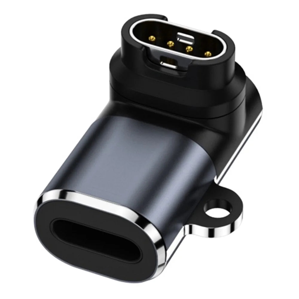 90-Degree Angled 8-Pin Watch Charger Converter for Garmin Portable Smart Watch Charger - 1