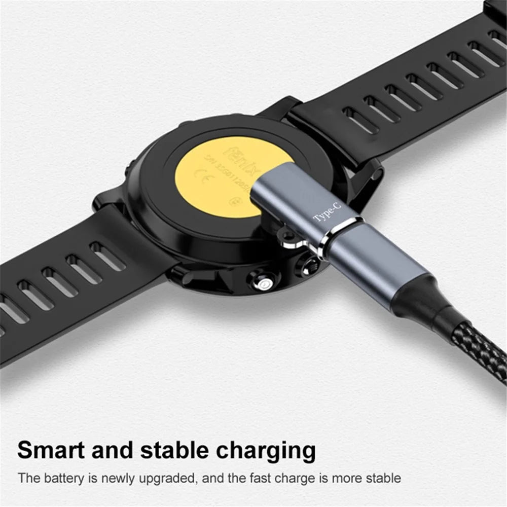 Angled Micro USB Watch Charger Connector for Garmin Smart Watch Charging Converter - 2