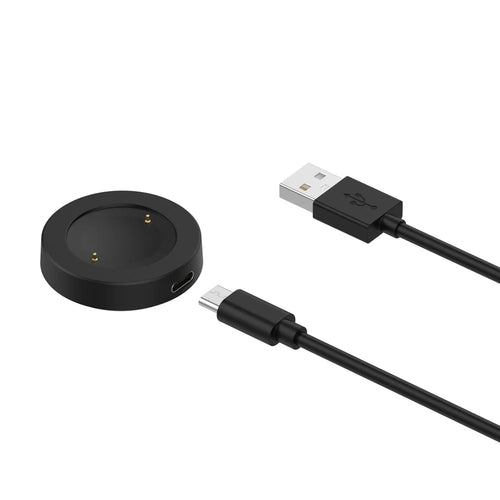 1m Detachable Charging Base for Honor Watch4 Charger Smart Watch Magnetic Charging Cable - Black - 1