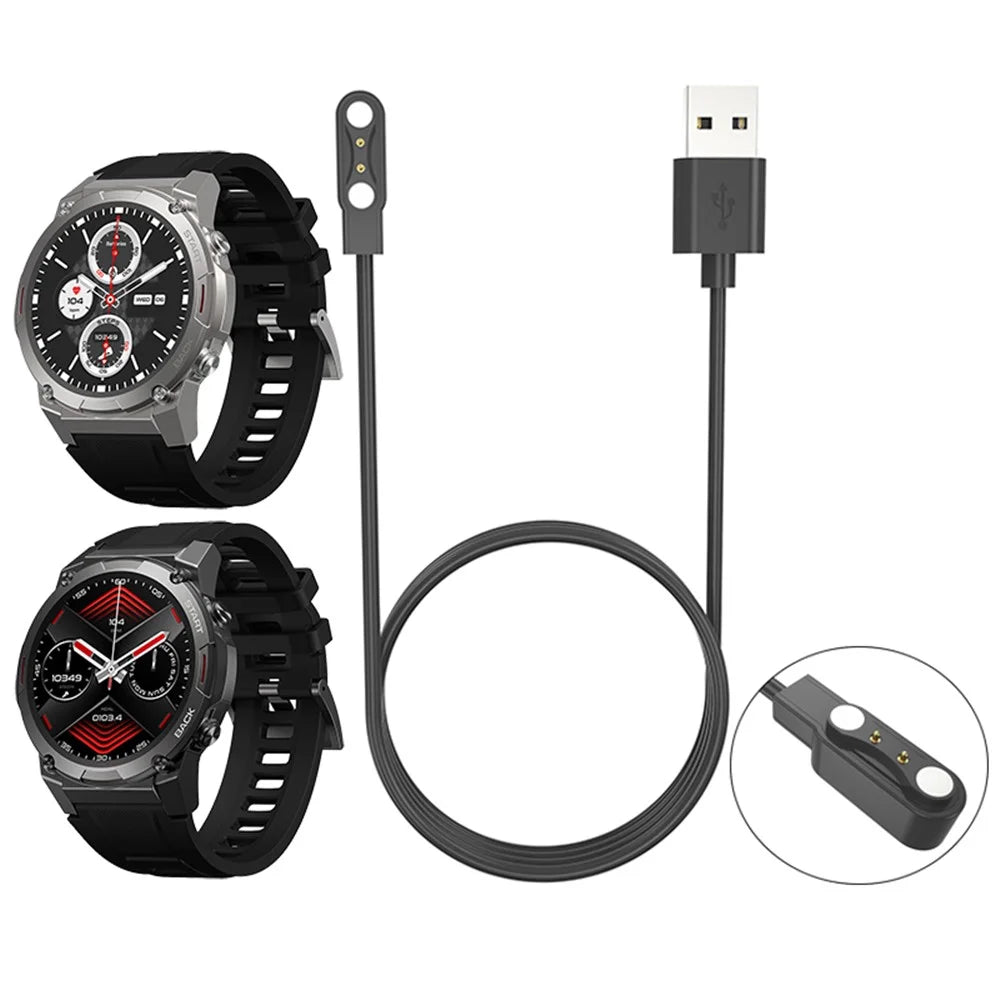 Smart Watch Charger for Zeblaze Vibe 7 Pro 1m Magnetic USB Charging Cable - 2