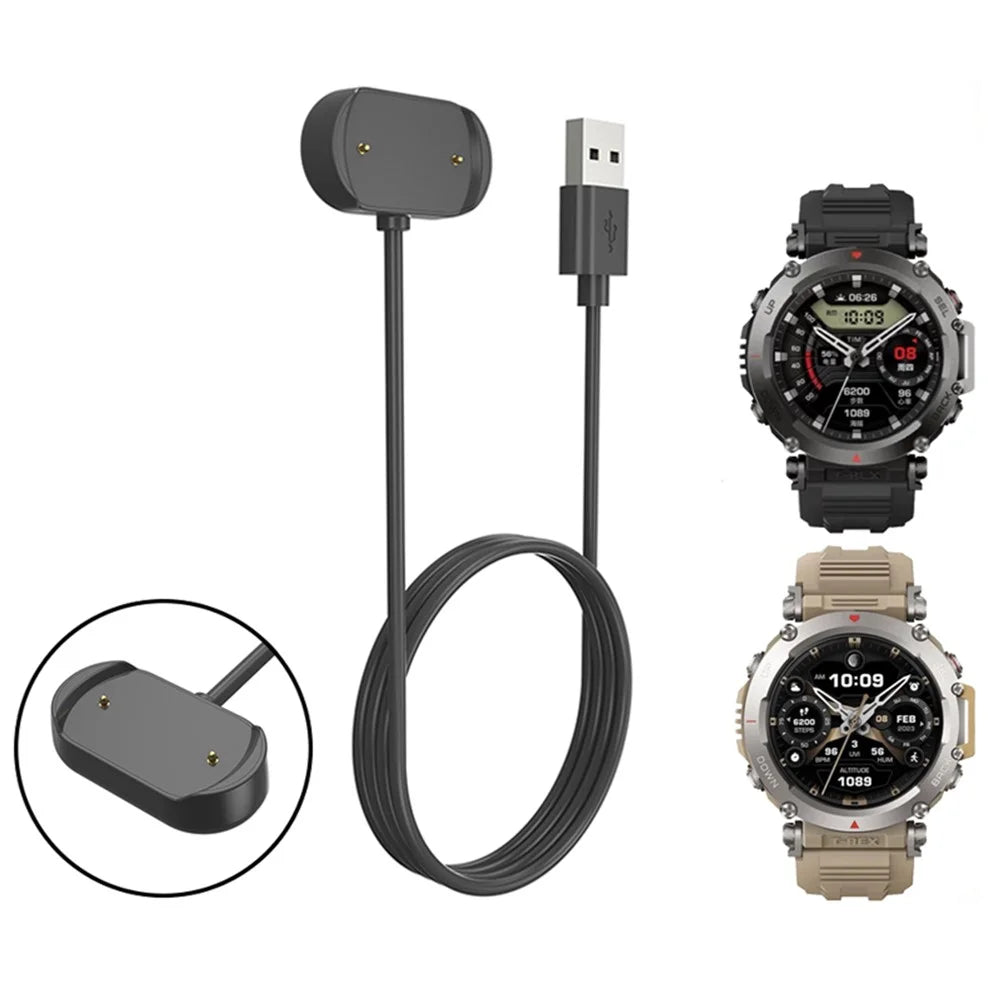 USB Charging Cable for Huami Amazfit T-rex Ultra , Magnetic Charger Cord Smart Watch Accessories - 2