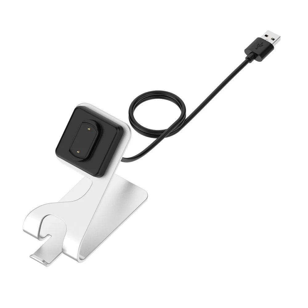 For Huami Amazfit Cheetah A2294 Metal Charging Stand Magnetic Smart Watch Charger - Silver - 3