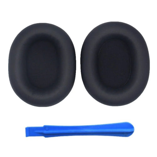 1 Pair For Sony WH-1000XM5 Replacement Earpad Headphone Silicone Ear Cap with Crowbar - Black - 1